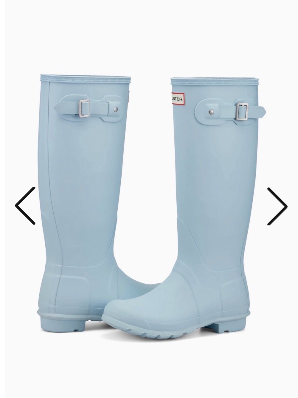 Hunter Tall Rain Boots in Pale Blue